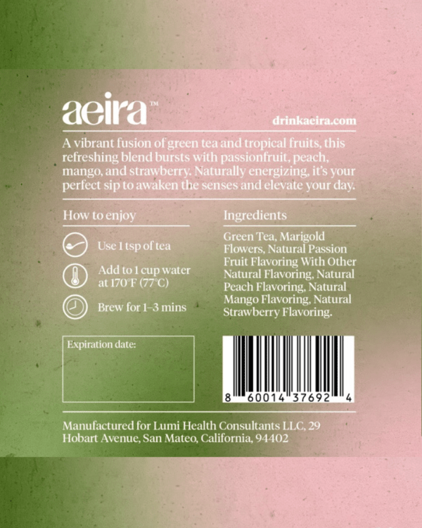 Passion Peach Green Tea