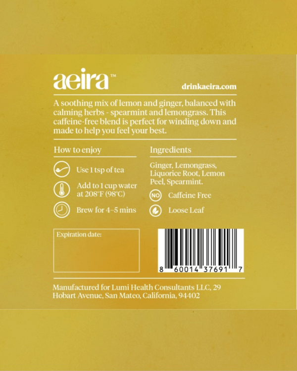 Ginger Lemon Herbal Tea